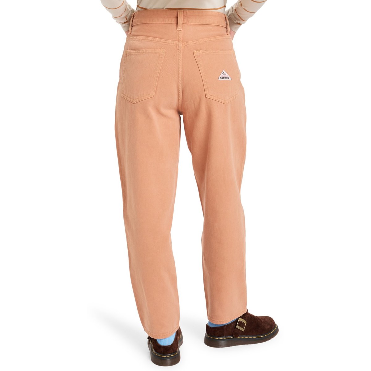 Pantalon BAGGY CARROT COLOR marron almond, QUIKSILVER