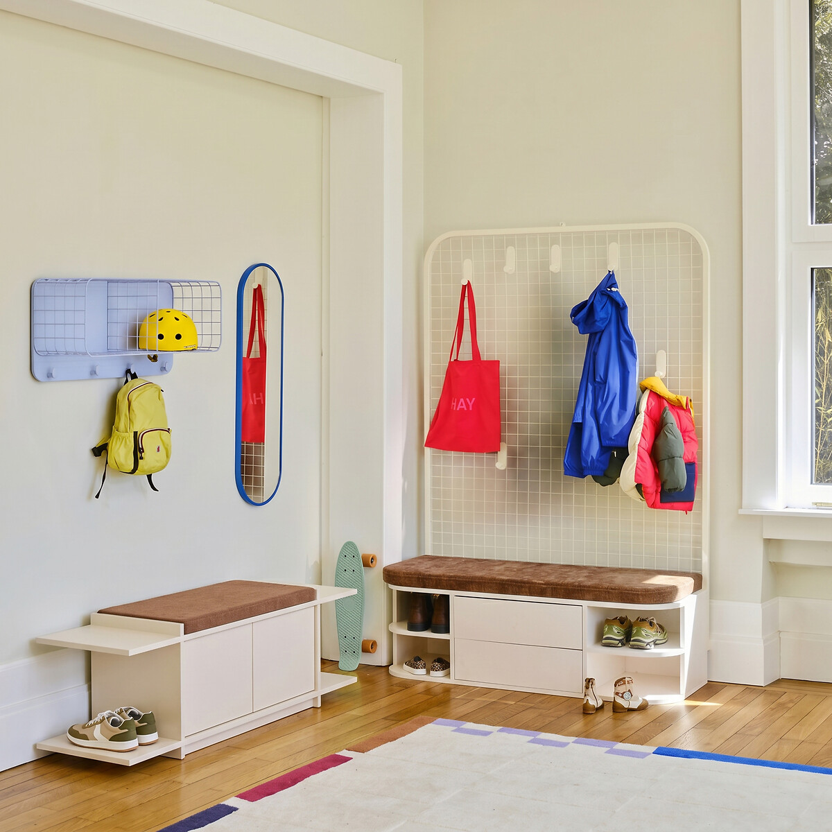 Banc d'entrée, avec coussin d'assise, MILOR ivoire, LA REDOUTE INTERIEURS