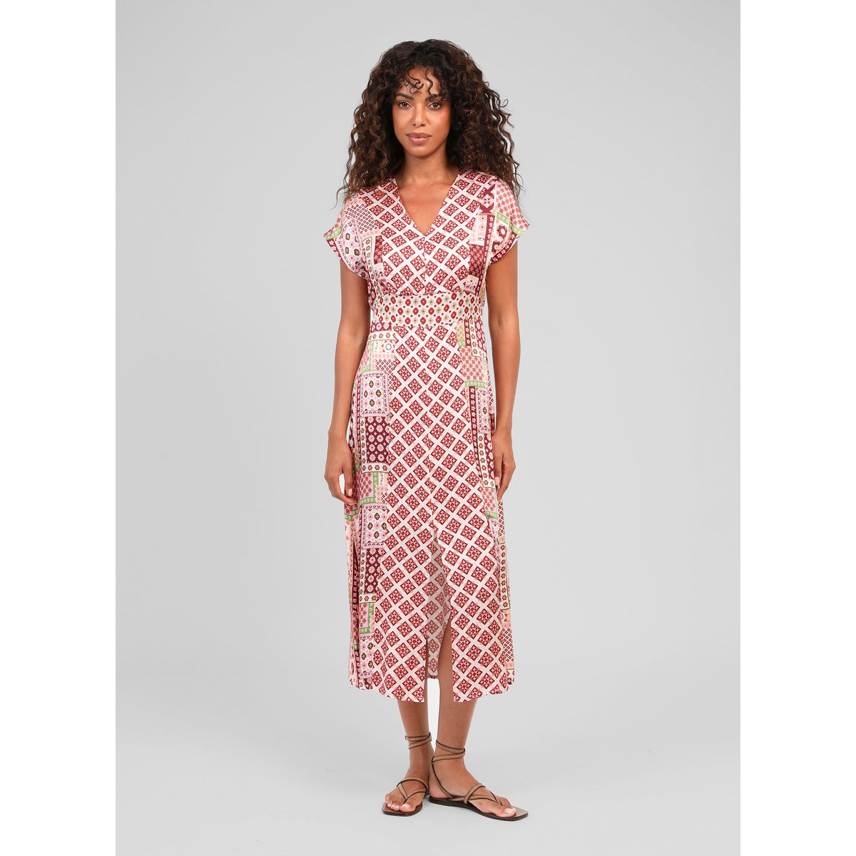 Robe Midi MIRAGE patchila bordeaux, AN'GE