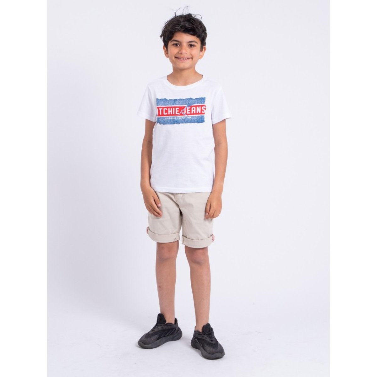 T-shirt Manches Courtes Col Rond Pur Coton Nipeter-j blanc, RITCHIE