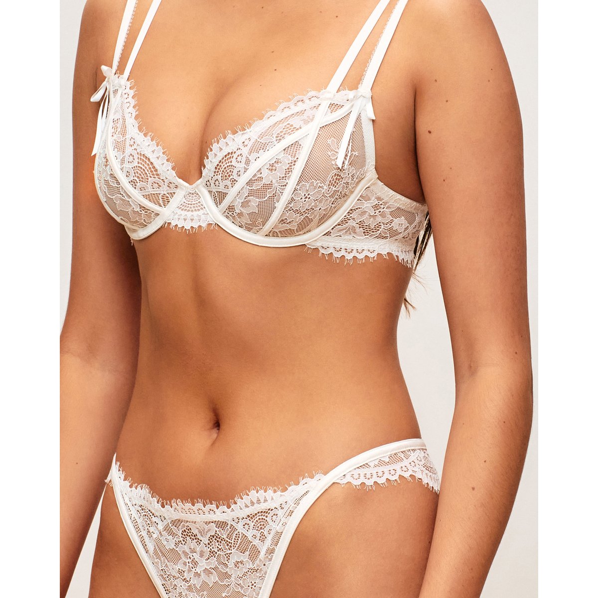 Soutien-gorge corbeille en dentelle ELOISIZ blanc, UNDIZ