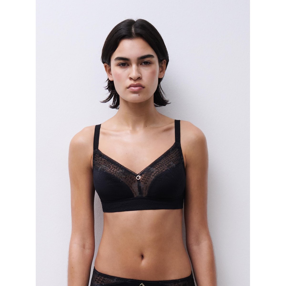 Soutien-gorge sans armatures Intrigue noir, CHANTELLE