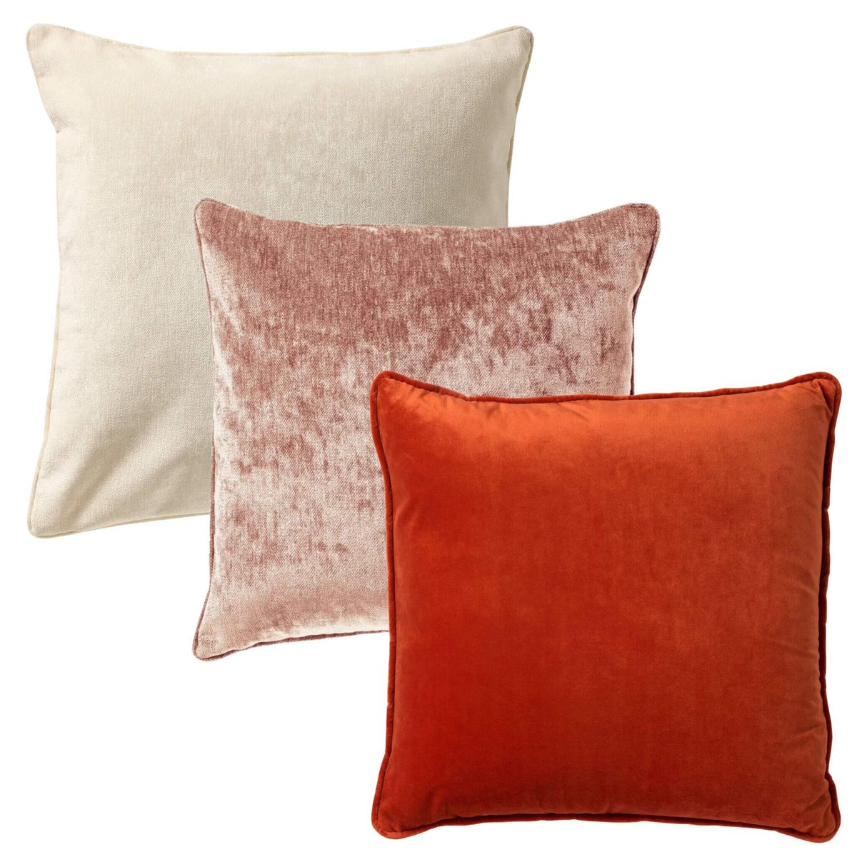 Coussins Elegant Layers (Lot de 3) blanche, DUTCH DECOR