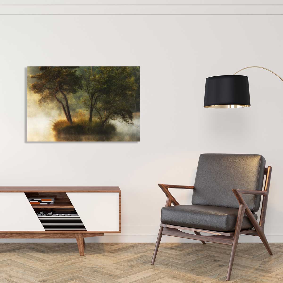 Tableau Ilôt d'automne tableau alu dibond, HEXOA
