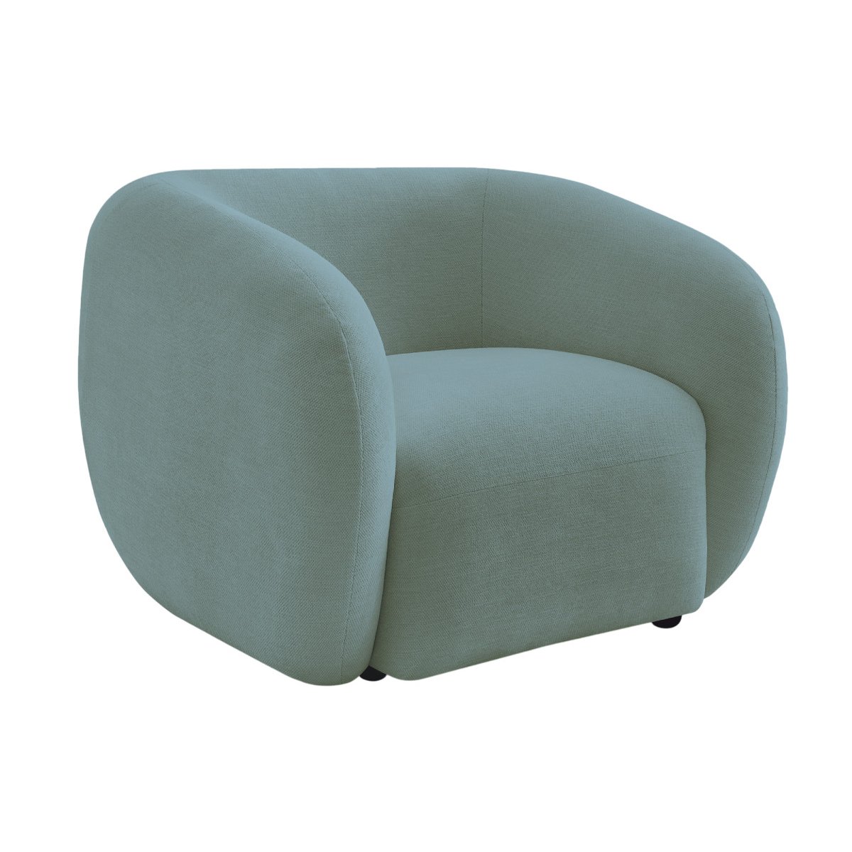 Fauteuil velours, CELINE vert, BOBOCHIC