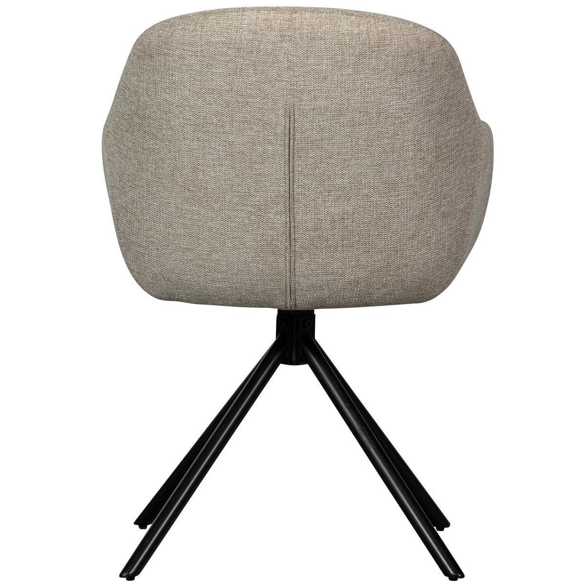 Lot de 2 chaises de salle à manger en chenille GRAND-JAKI sable, WOOOD