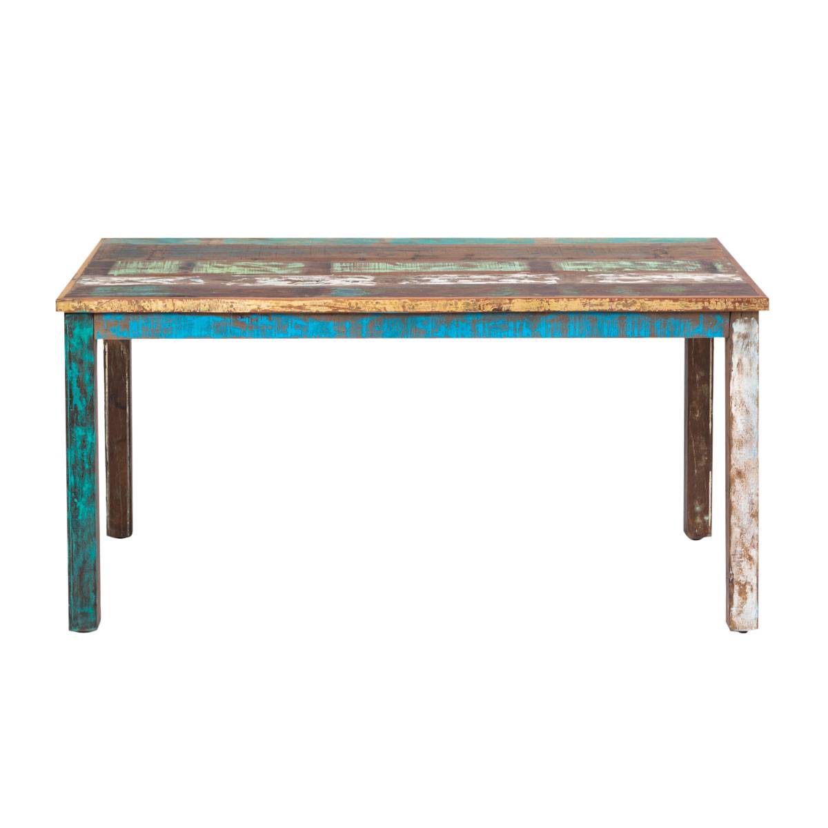 Table à manger en bois massif ETHNIK multicolore, MADE IN MEUBLES