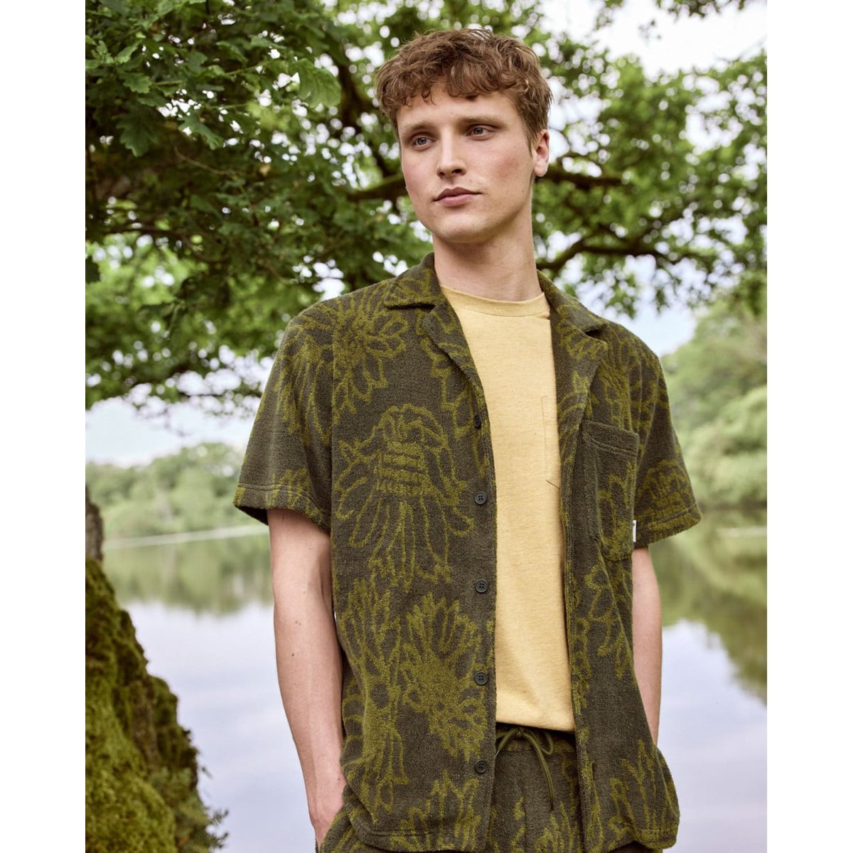 Chemise PAIOLIVE kaki foncé, FAGUO