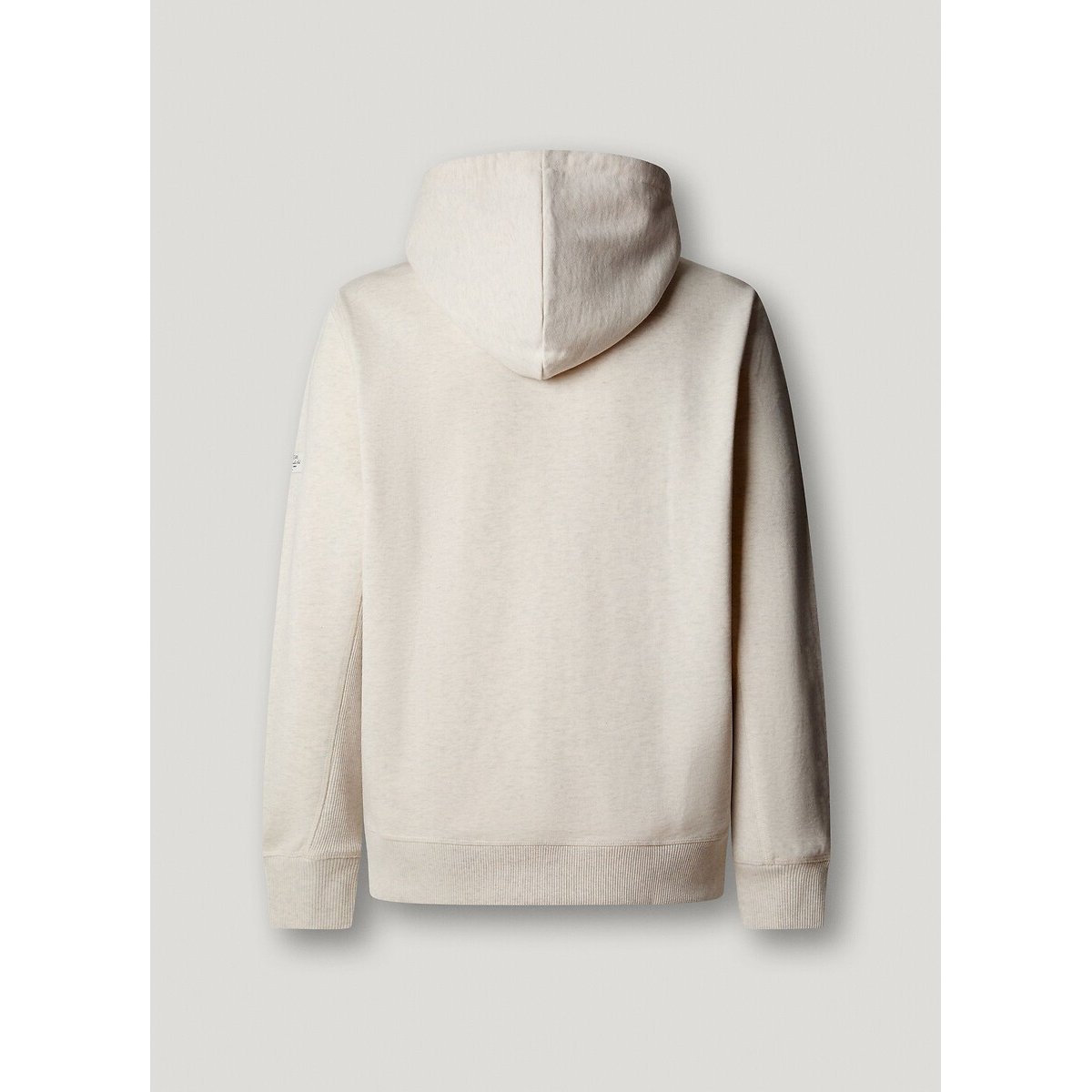 Sweat zippé à capuche col rond ivoire, PEPE JEANS