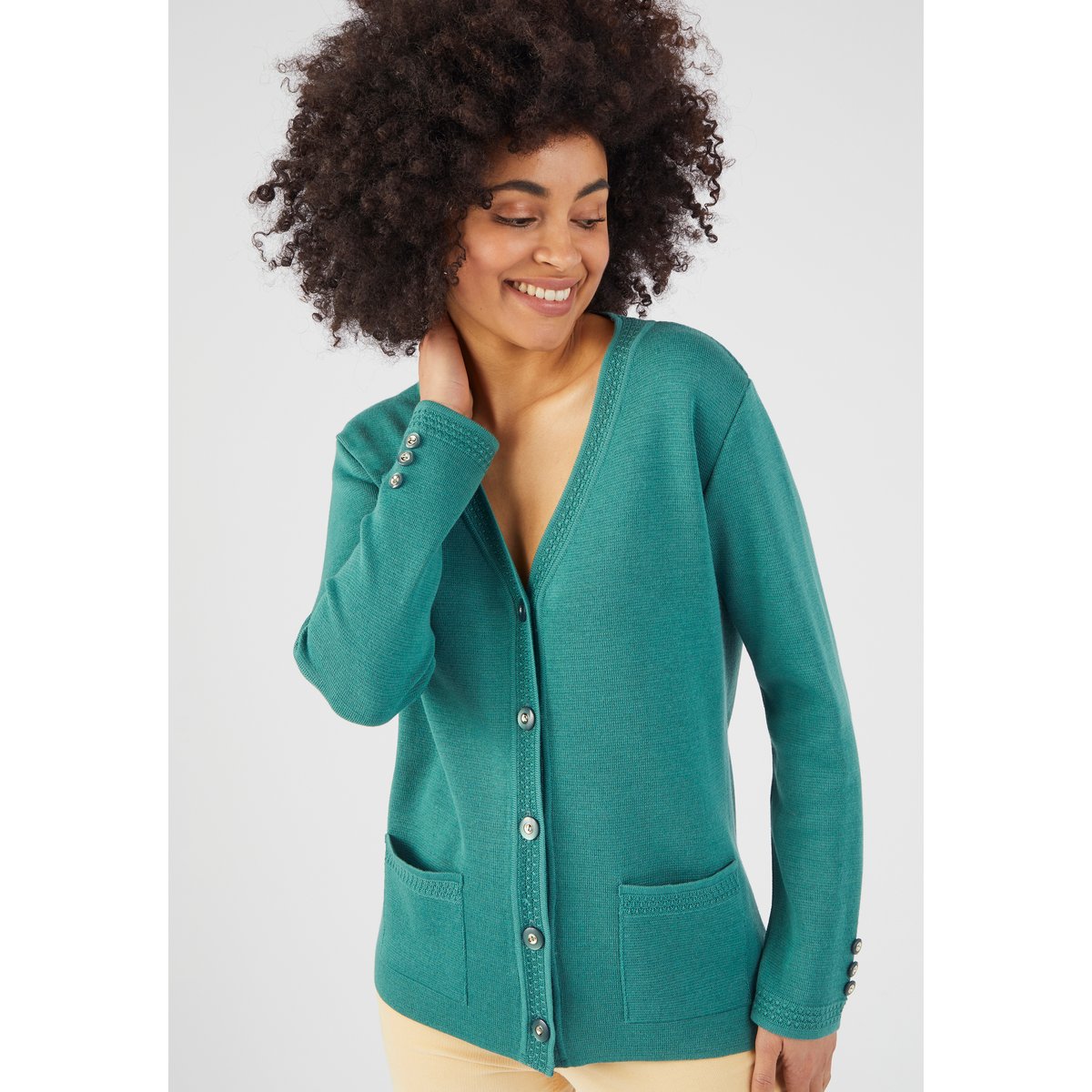 Gilet maille milano vert, DAMART