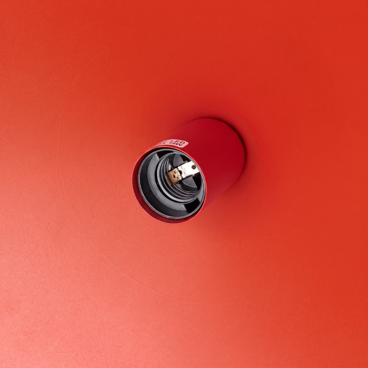 Suspension Acier Rouge E27 1 Nox rouge, EDEN