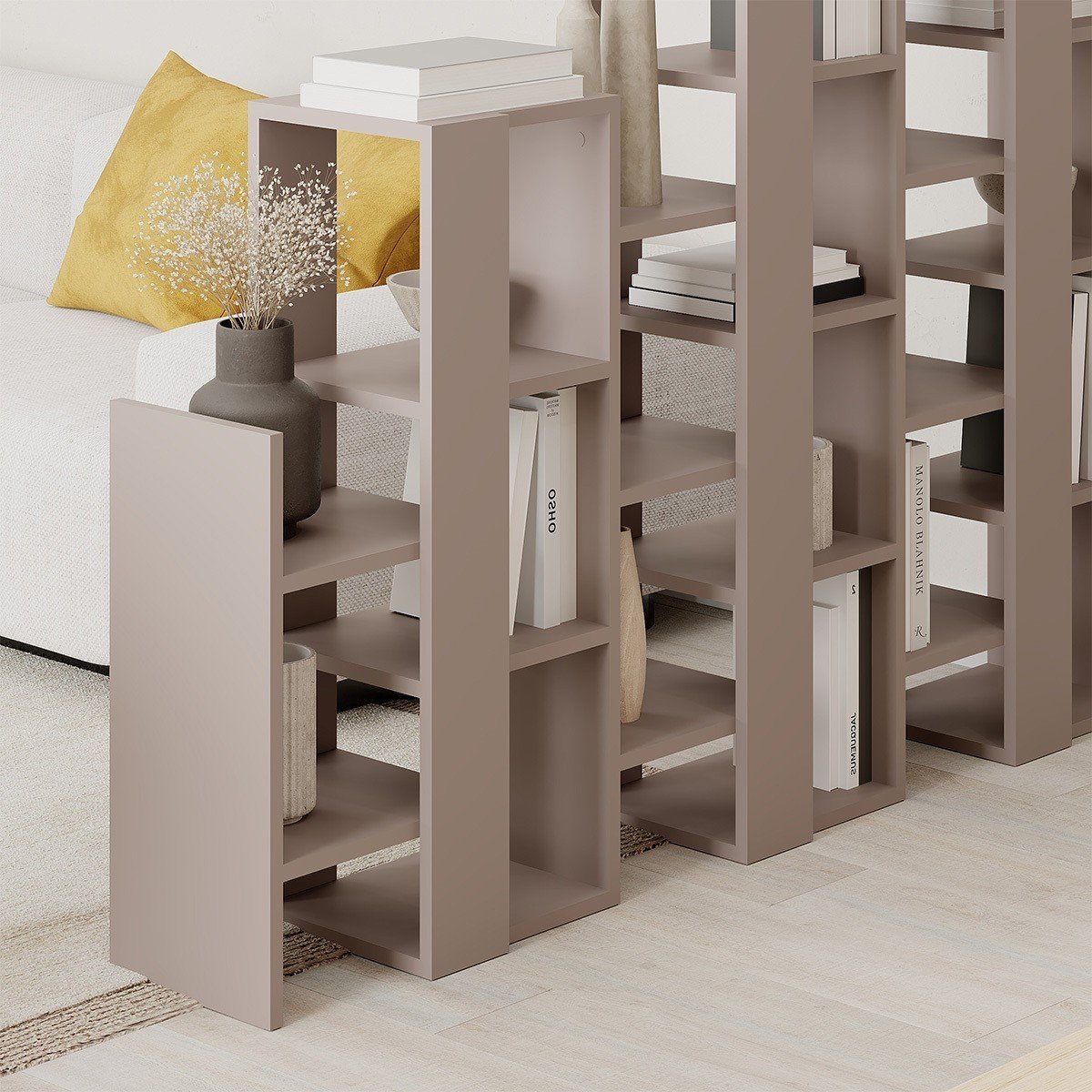 Étagère H151 cm - ANISSA marron, CALICOSY