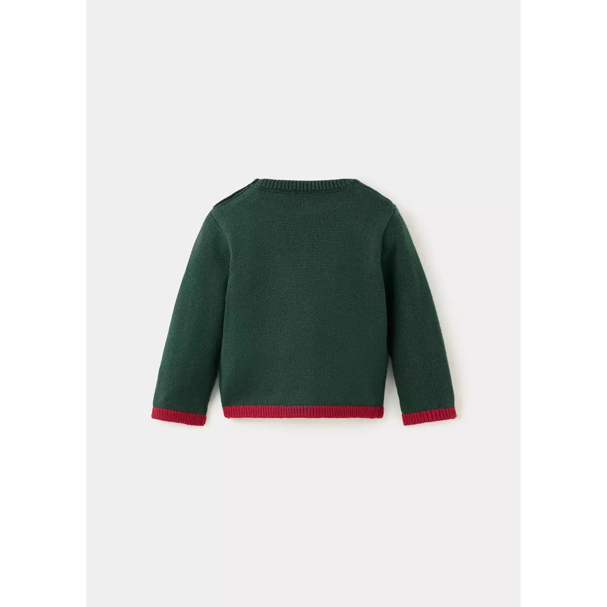 Pull en maille renne vert, MANGO BABY