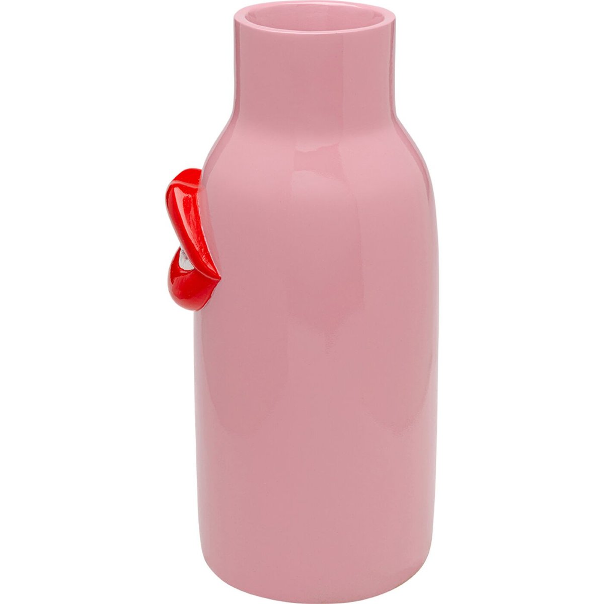 Vase bouche en polyrésine rose, KARE DESIGN