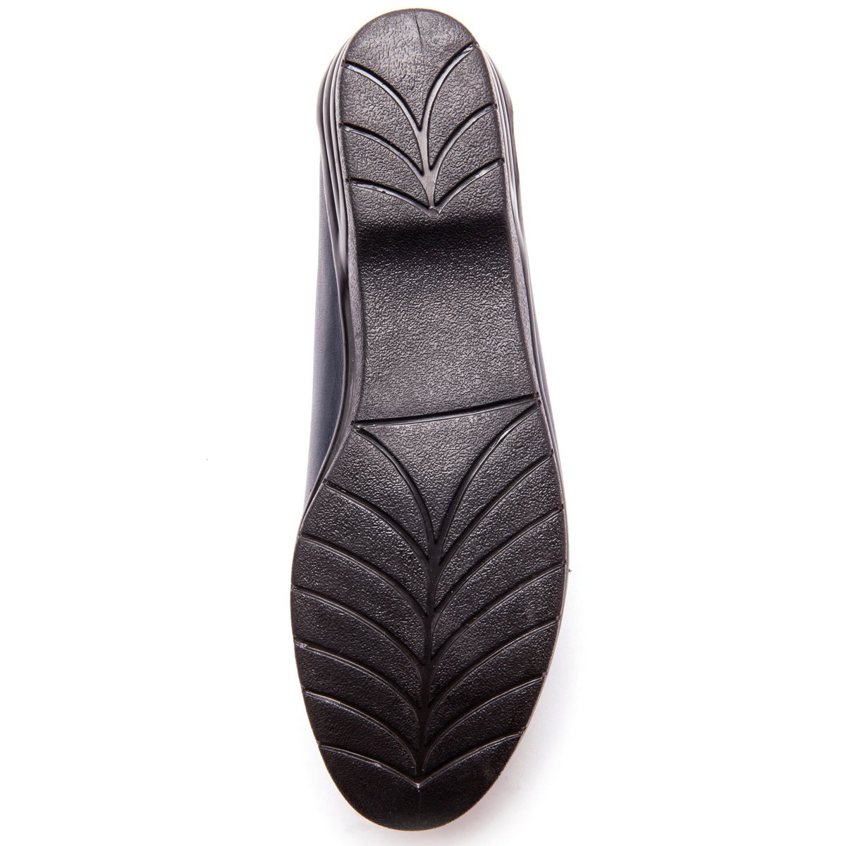 Mocassins À Plateau Lisse Cousu Main, Grande Largeur bleu foncé uni, PEDICONFORT