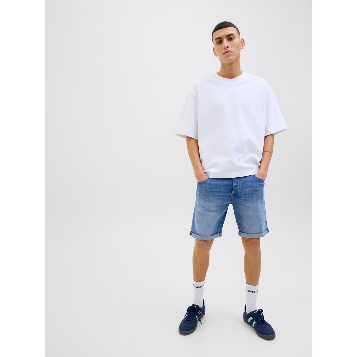 Short En Denim bleue - blue denim 1, JACK & JONES
