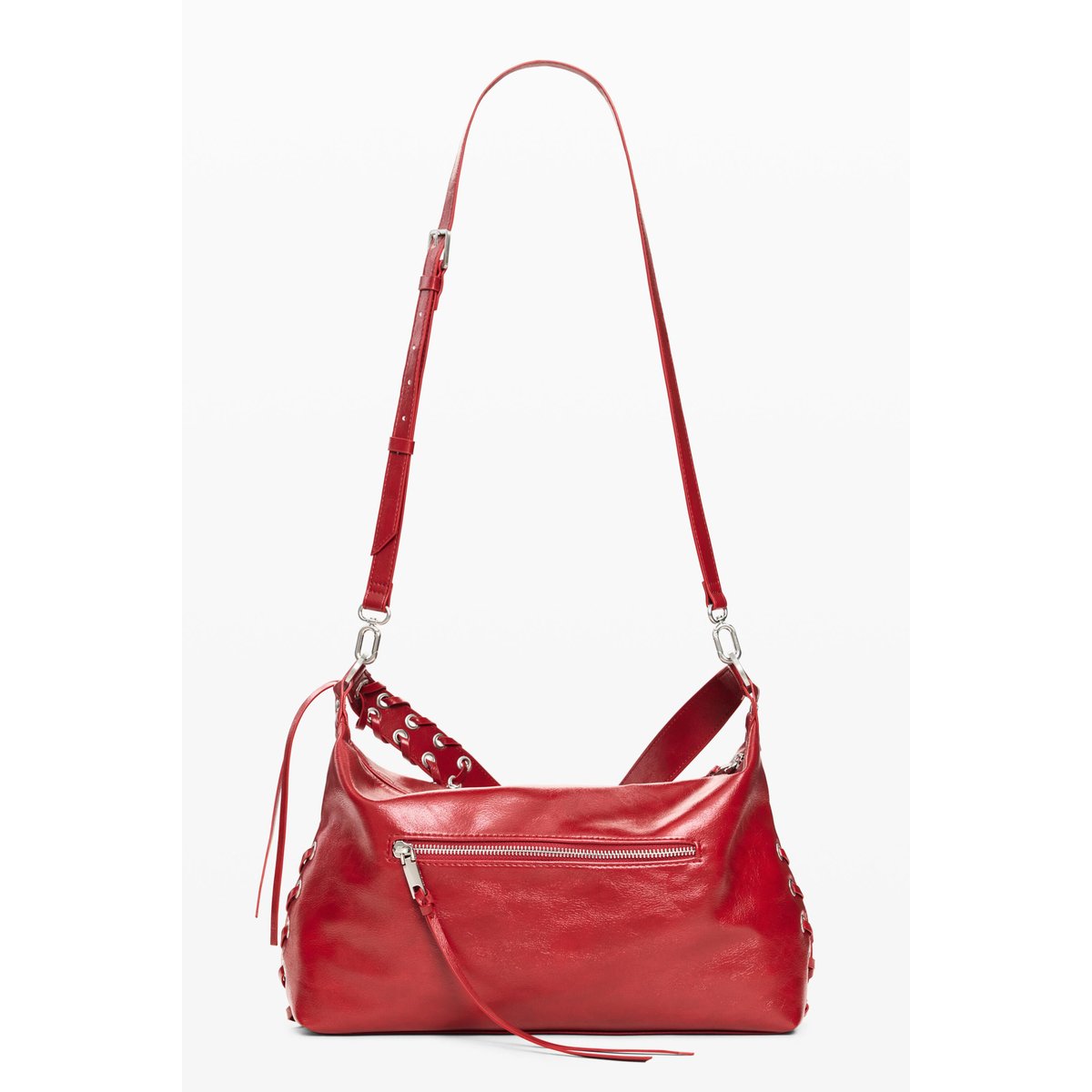 Sac effet cuir moyen rouge, DESIGUAL