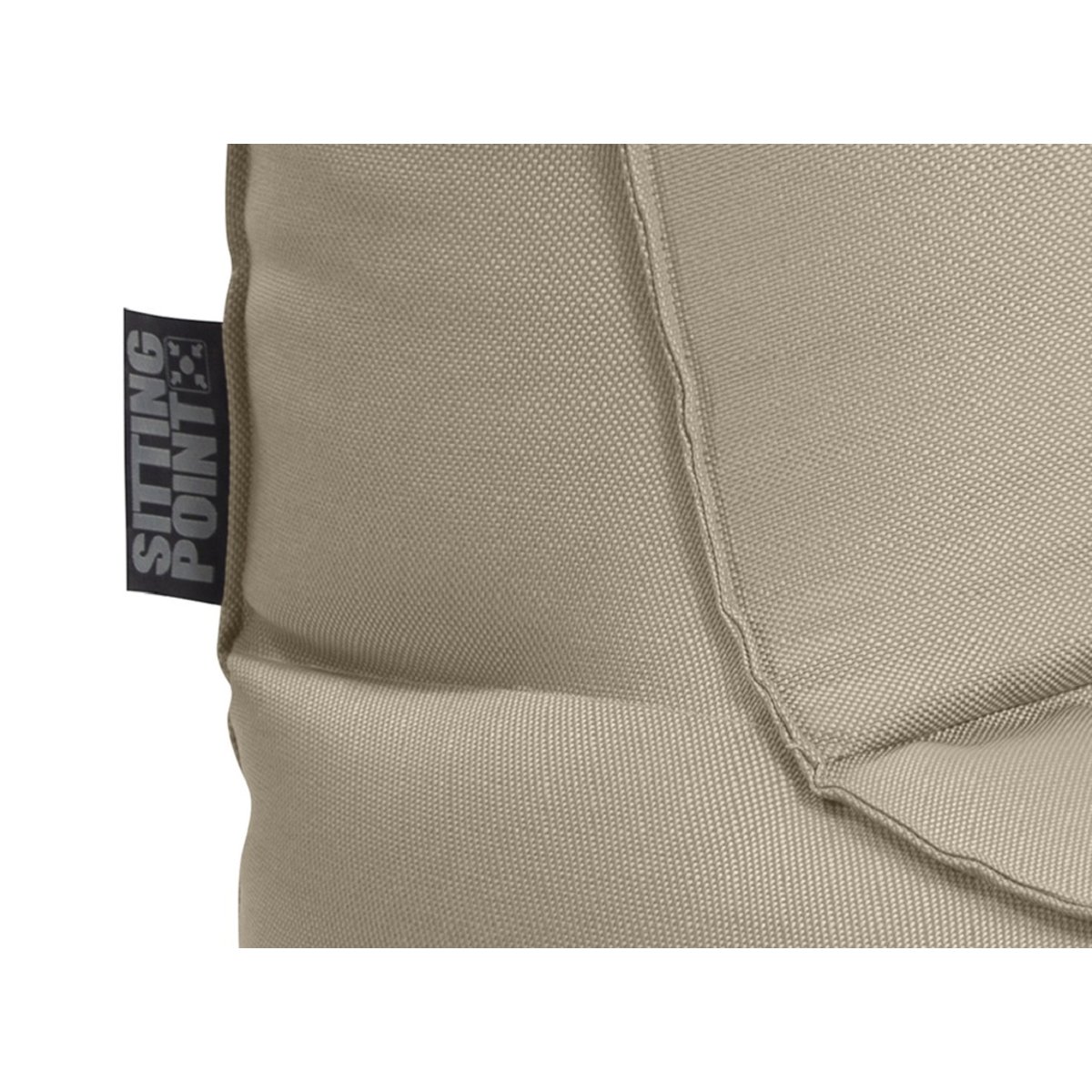 Pouf extérieur avec dossier KORFU ROCK taupe, MAGMA HEIMTEX