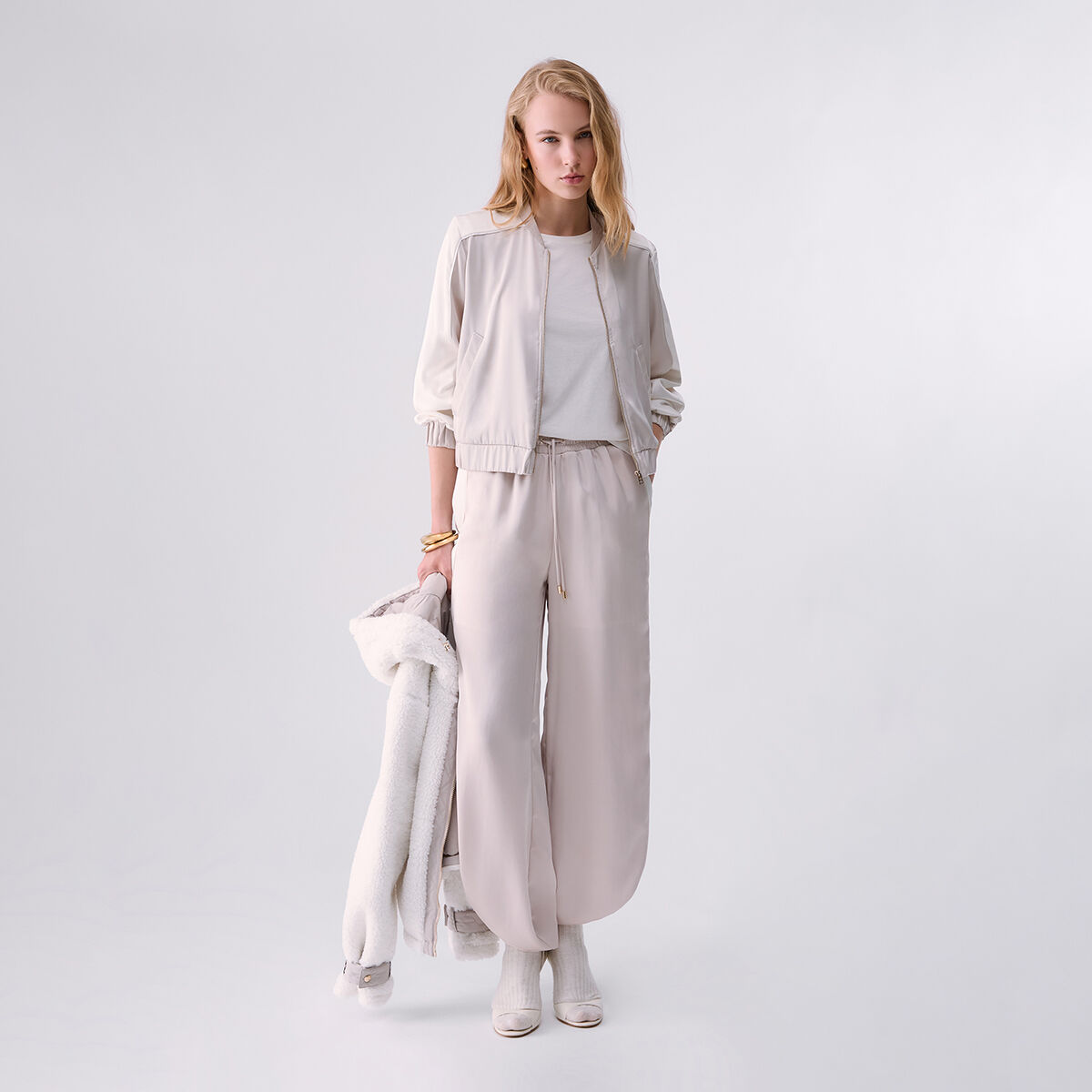 Veste en satin blanc, LIU JO