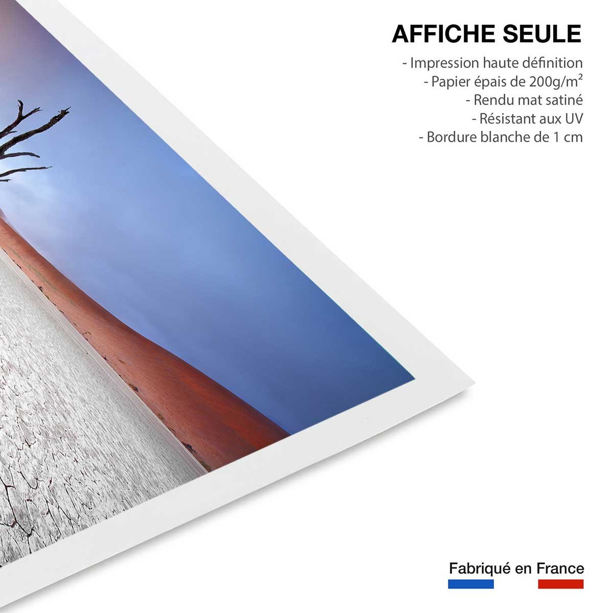 Affiche de Namibie, Le deadvlei affiche seule, HEXOA