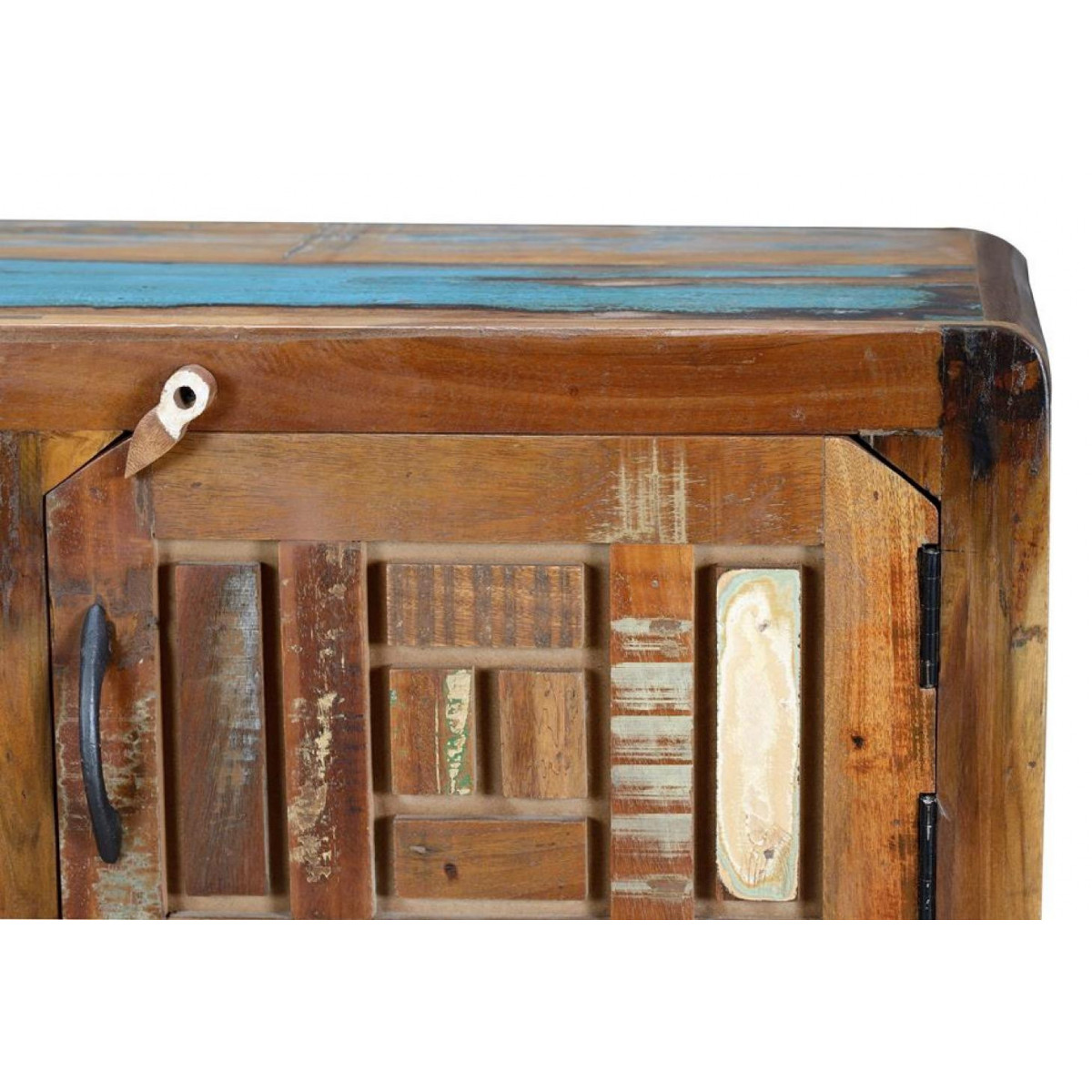Meuble tv 2 tiroirs - CALYPSO marron, DECORATION D’AUTREFOIS
