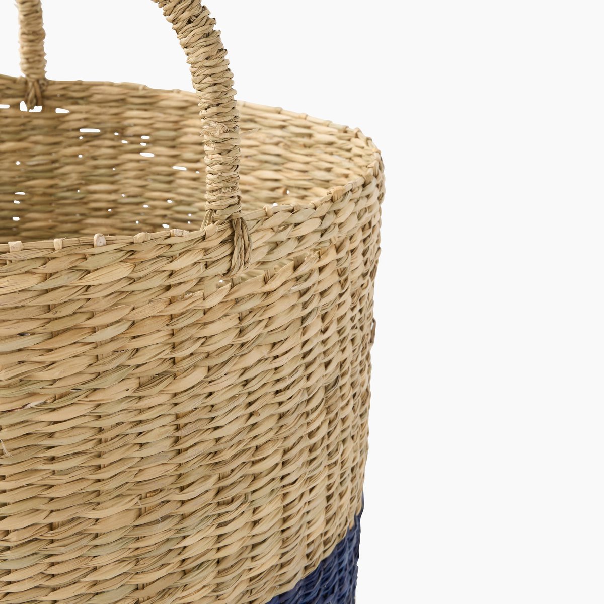 Panier bande, 35x35cm, en jonc de mer naturel, MONOPRIX