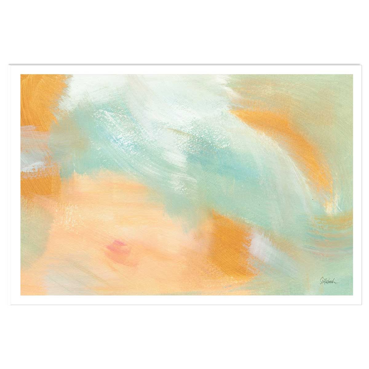Poster orange blush affiche seule, HEXOA