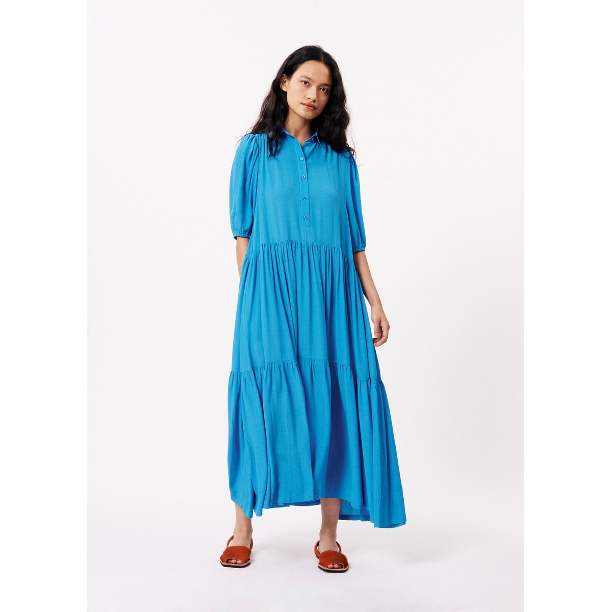 Robes longue ELIF bleu electrique, FRNCH