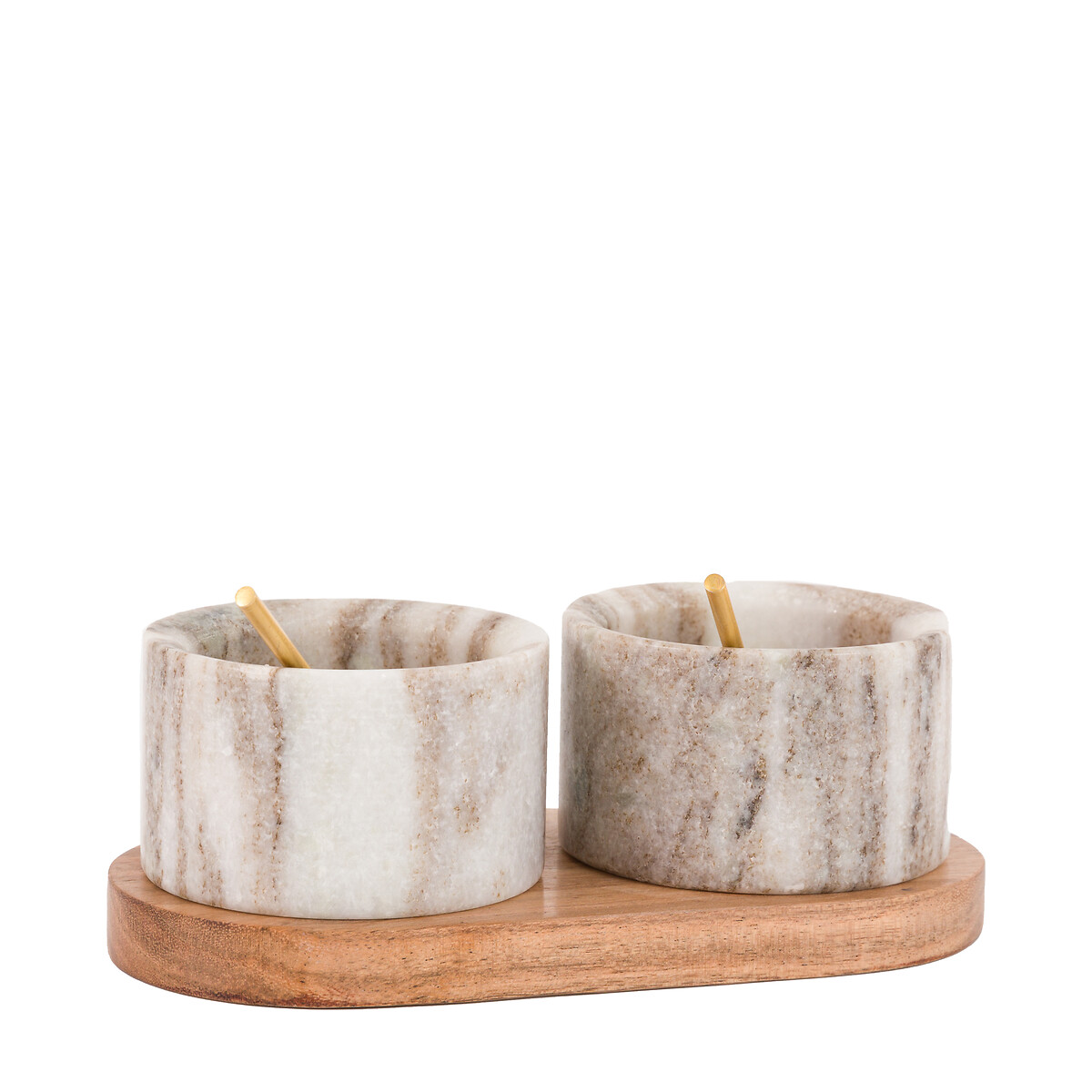 Novi Spoon and Pinch Pot in Beige Marble natural, SO'HOME