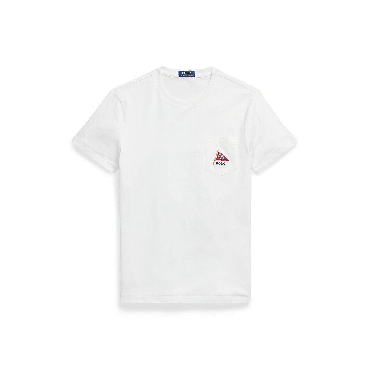 T-shirt de manga curta, Bear, custom slim fit branco, POLO RALPH LAUREN
