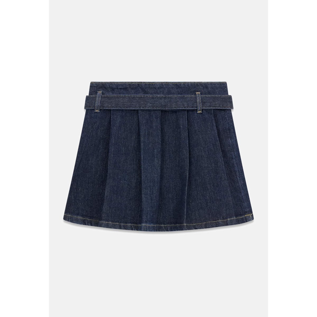 Mini Jupe En Jean Plissée bleu foncé, GUESS KIDS