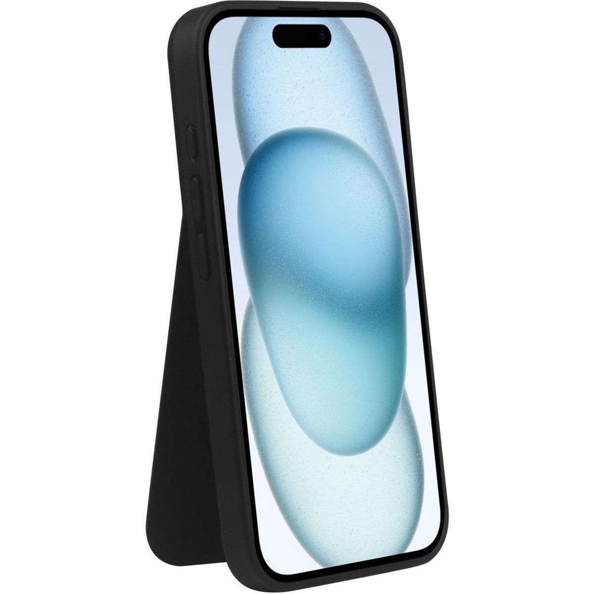 Coque iPhone 16 Plus 3 en 1 - Noir couleur unique, ADEQWAT