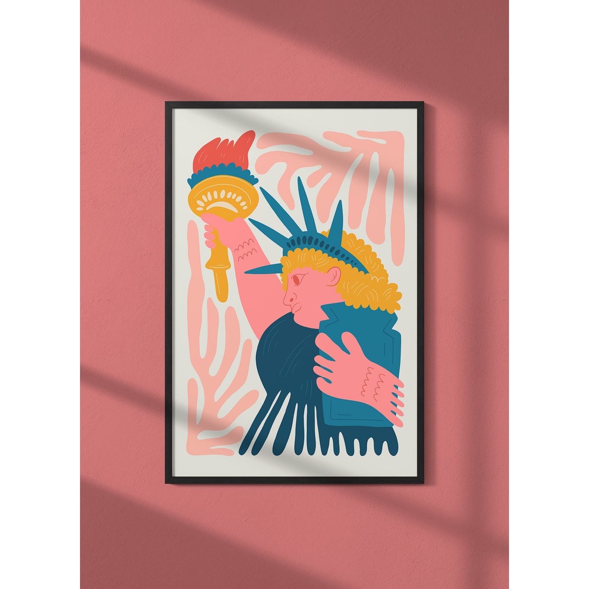 Affiche New York Statue de la Liberté blanc, L'AFFICHERIE