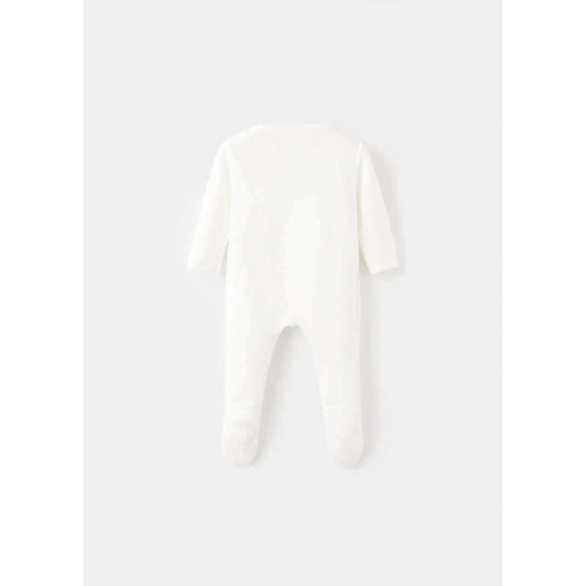 Combinaison cache-cœur blanc cassé, MANGO BABY