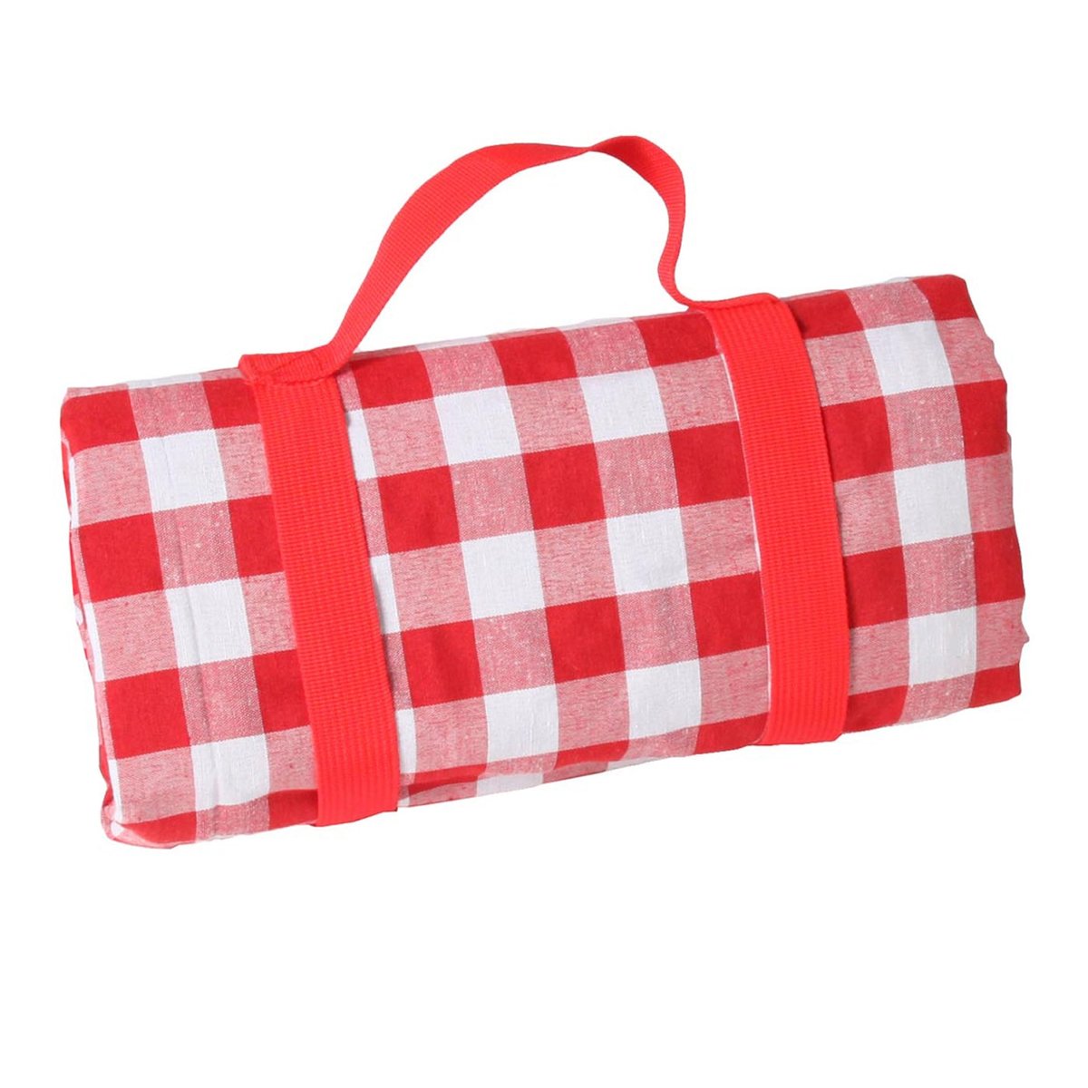 Nappe pique-nique à revers imperméable carreaux rouge et blanc, LES JARDINS DE LA COMTESSE