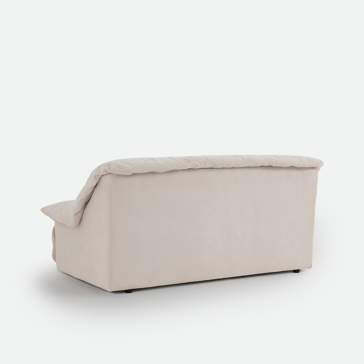 Canapé droit 2 ou 3 places, en chenille fine, BACKY beige, LA REDOUTE INTERIEURS