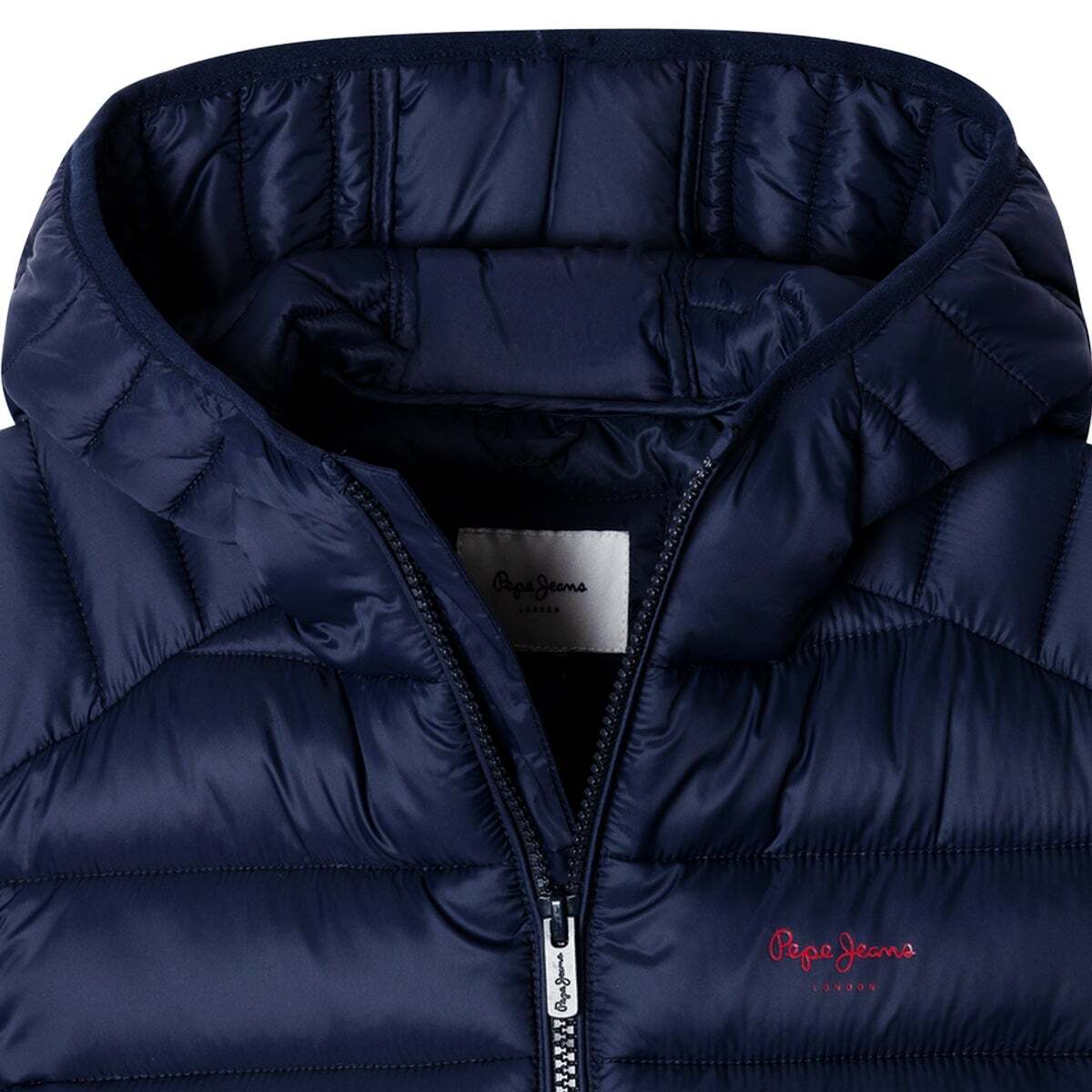 Doudoune À Capuche Coupe Regular bleu dulwich, PEPE JEANS