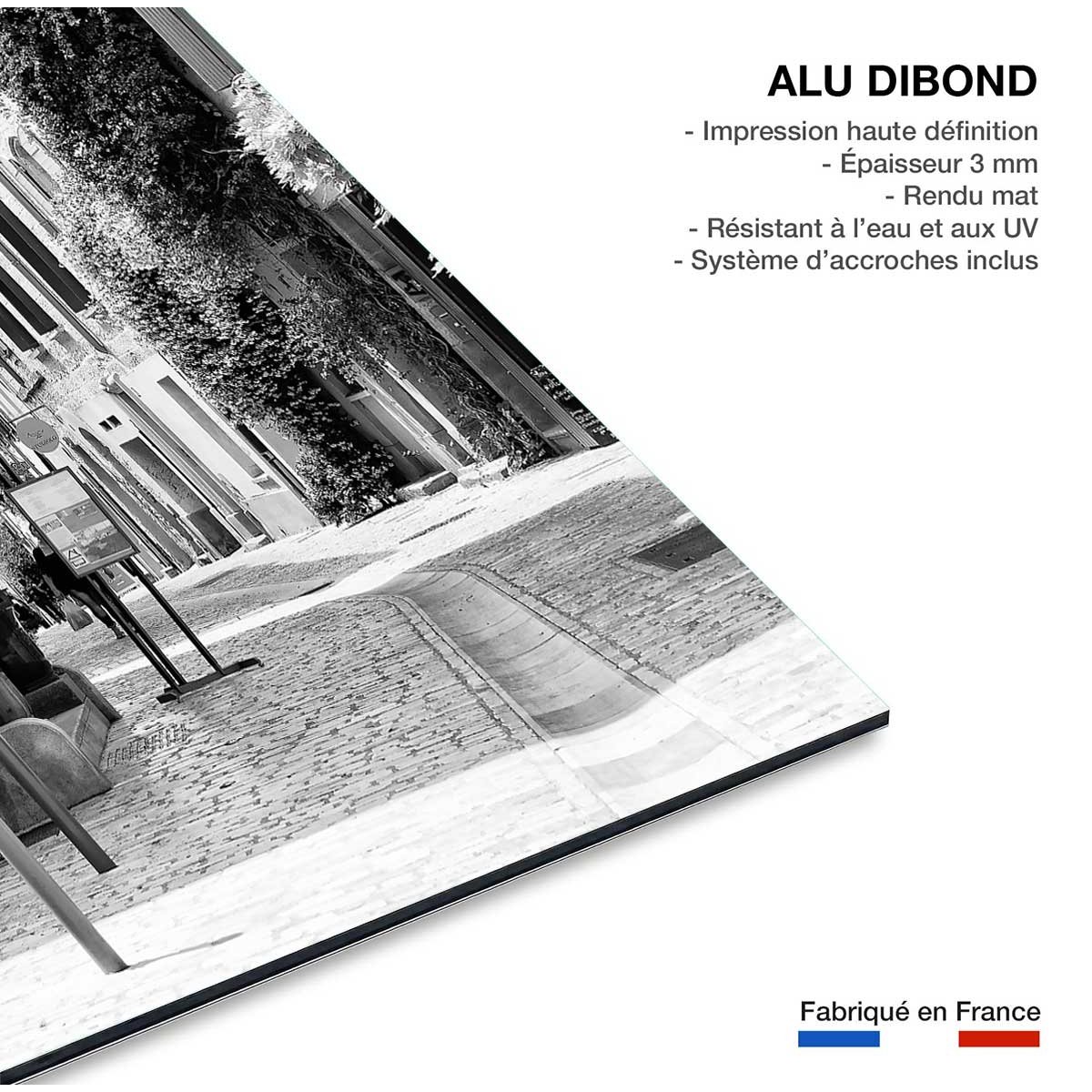 Tableau moderne rue du sud tableau alu dibond, HEXOA