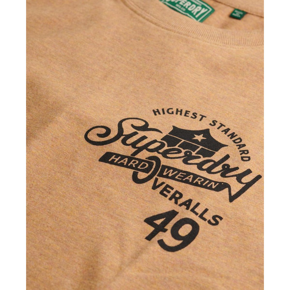 T-shirt décontracté Vintage Workwear jaune poussière, SUPERDRY