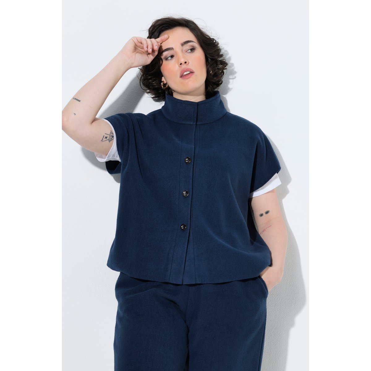 Gilet en polaire marine, ULLA POPKEN