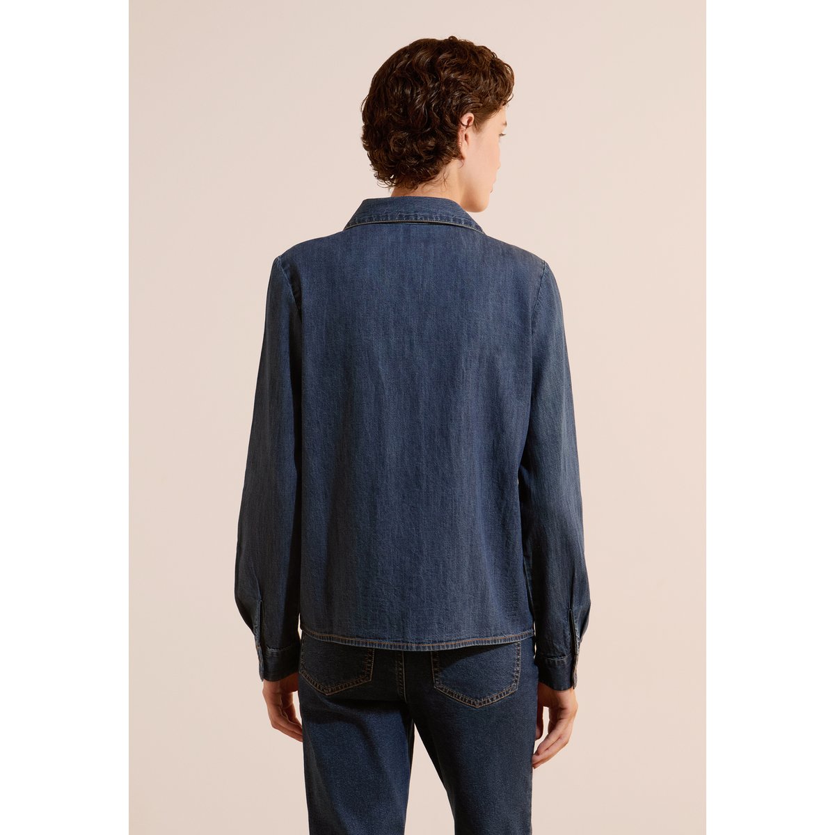 Chemise en jean CABANO bleu nuit, ETAM