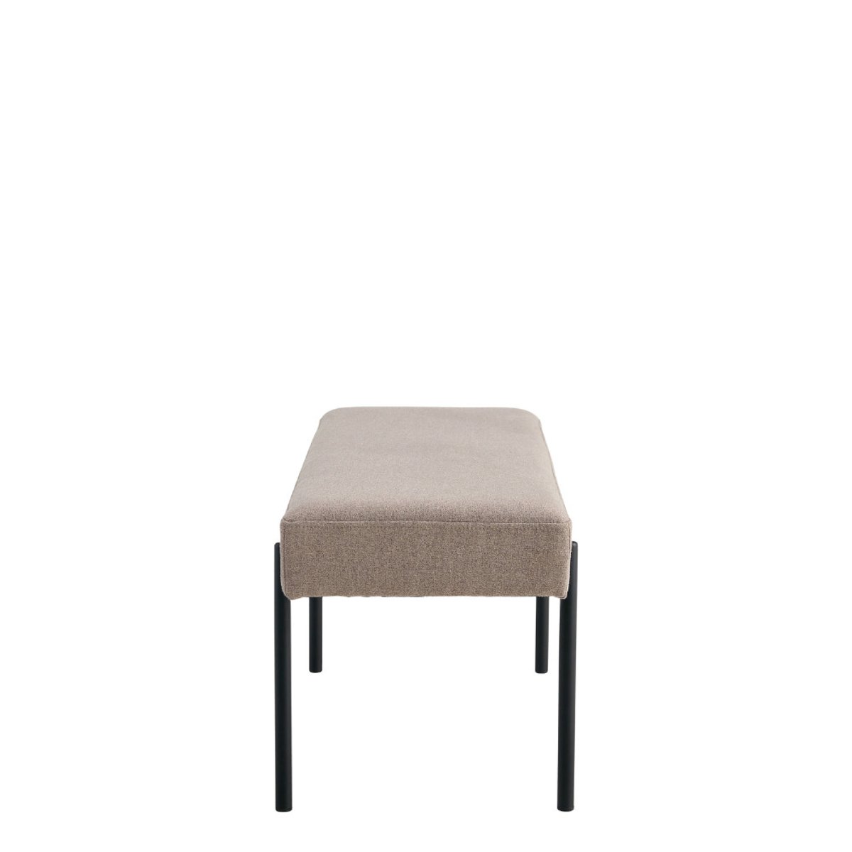Banc en tissu et métal L100cm- SWINDON taupe, HOUSE NORDIC