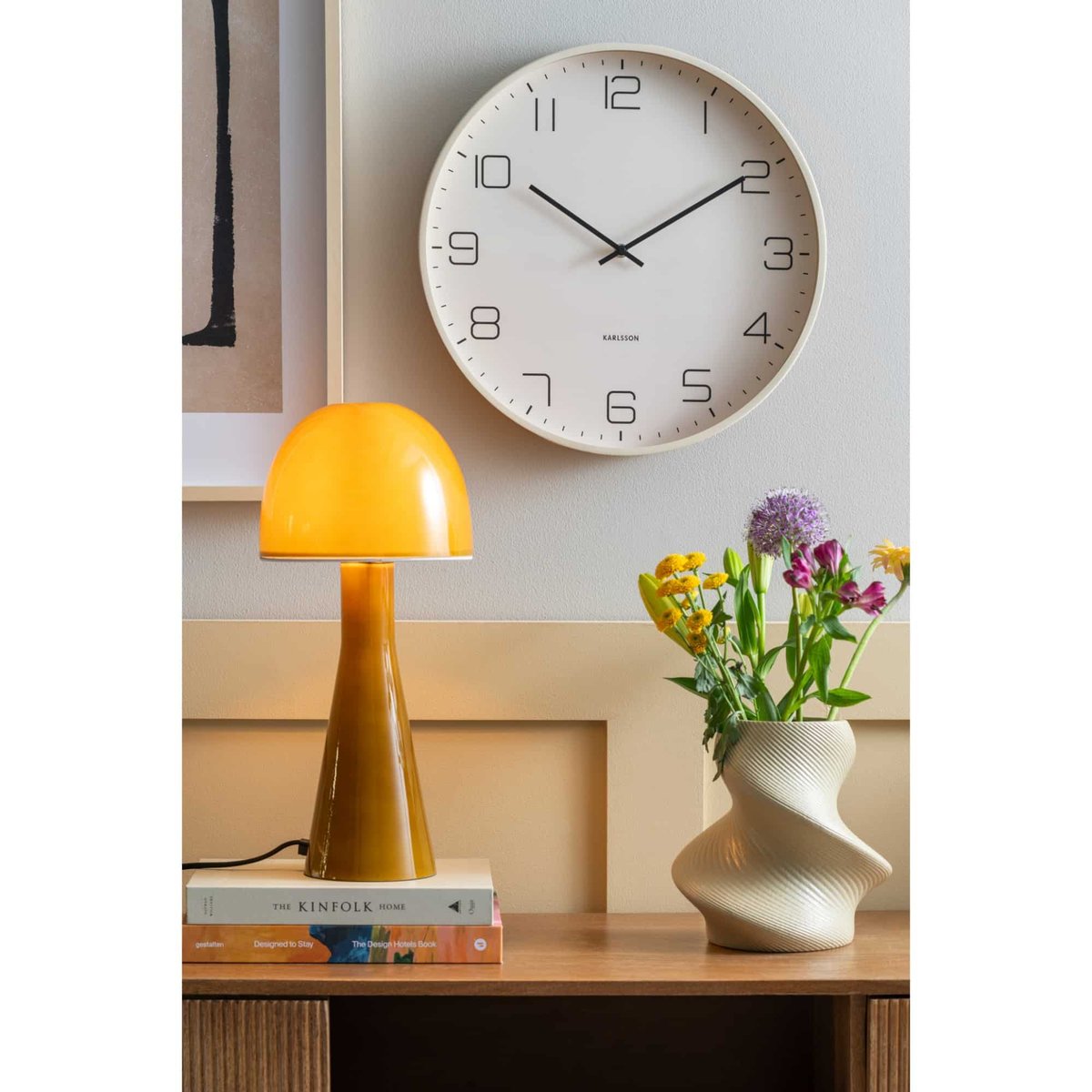 Horloge Murale Métal LOFTY blanc cassé, KARLSSON