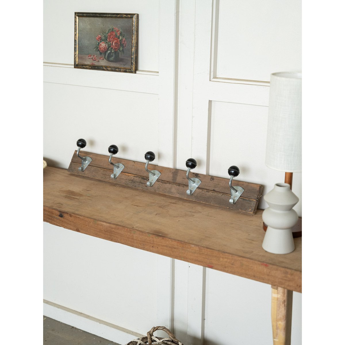 Porte-manteau de campagne en bois Max N°485 - Bon état bois foncé, DEBONGOUT