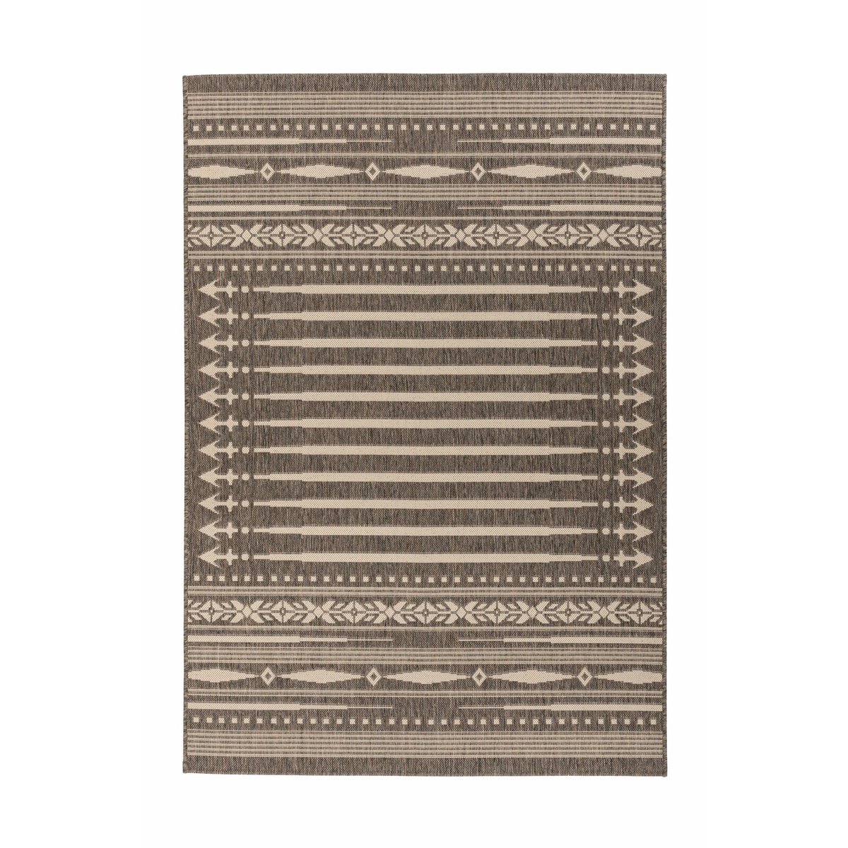Tapis rectangulaire en polypropylène Splash marron, ARTE ESPINA