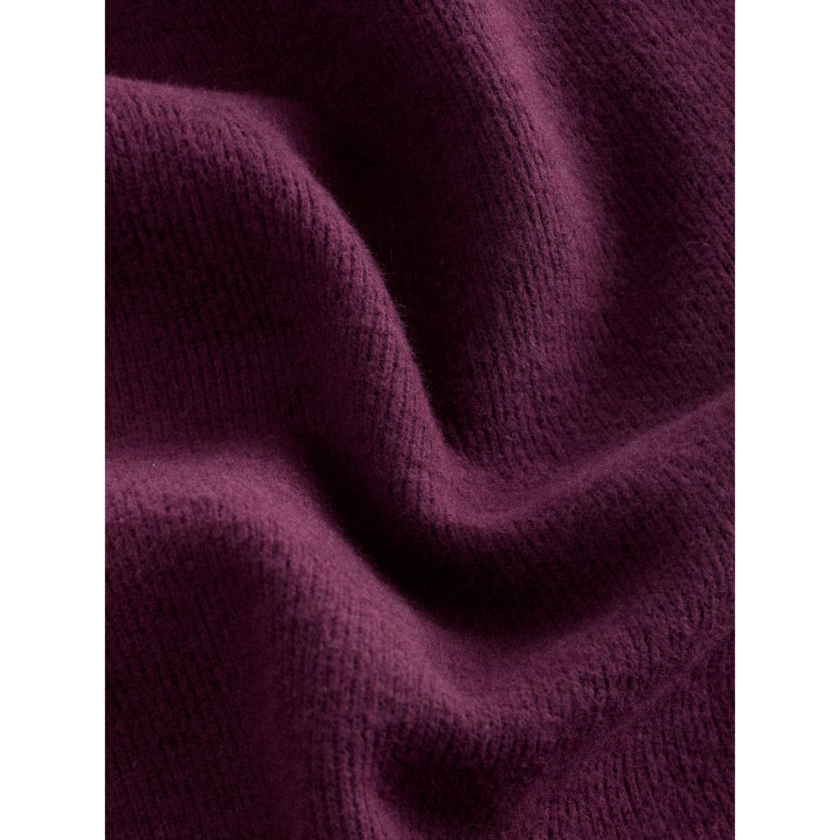 Pull à capuche et col rond côtelé doux bordeaux, NEXT