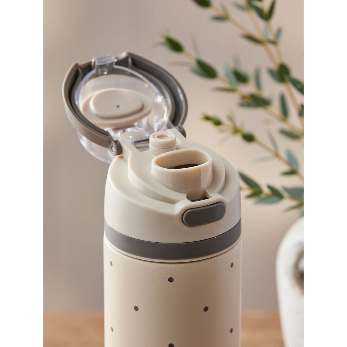 Gourde à pois paille ou goulot 700 ml crème, NEXT