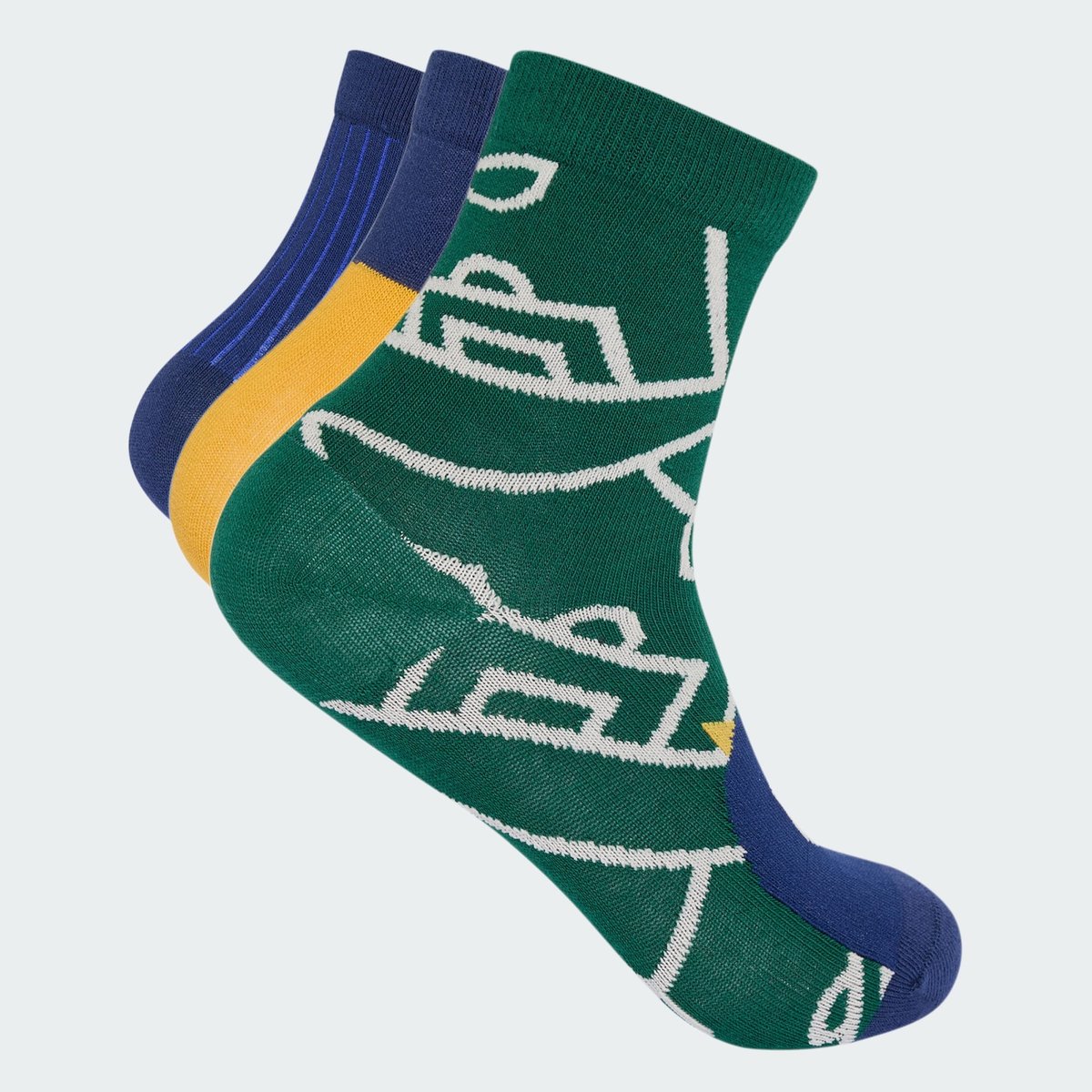 Chaussettes Little Tiro_Nster Enfants (3 Paires) Chaussettes Little Tiro_Nster Enfants (3 Paires) dark blue / collegiate green / dark blue, ADIDAS SPORTSWEAR