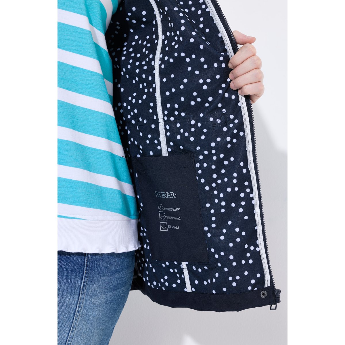Veste Softshell HYPRAR, matière déperlante marine, ULLA POPKEN