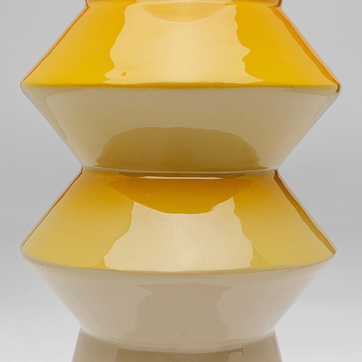 Vase dégradé en acier, RICI jaune, KARE DESIGN